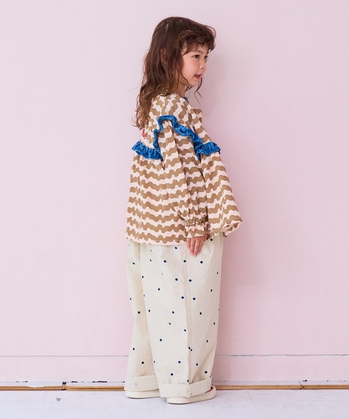 MARKEY'S（マーキーズ）の「スクエアフリル２wayブラウス（シャツ/ブラウス・キッズ・ブラック系その他/グリーン系その他/ベージュ系その他・90/100/110/120/130）」の12枚目の写真