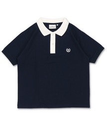 POLO リメイク品 ポロシャツ ショート丈 トップス レディース パールボタン トップイズム TopIsm ゴルフウェア レディース gs GOLF ハーフ