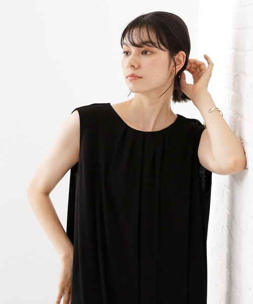 THE SHOP TK (ザ ショップ ティーケー )の「【WEB限定】カットソーワンピース【洗濯機OK】(ワンピース・レディース・ダークブラウン系8/ブラック系8/ブルー系その他7/チャコール・12)」の21枚目の写真