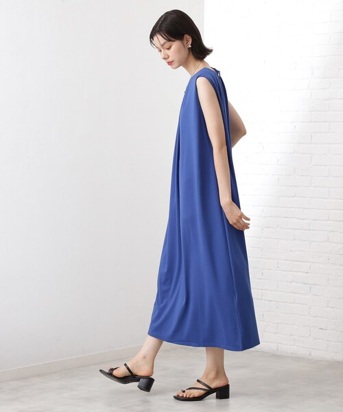 THE SHOP TK (ザ ショップ ティーケー )の「【WEB限定】カットソーワンピース【洗濯機OK】(ワンピース・レディース・ダークブラウン系8/ブラック系8/ブルー系その他7/チャコール・12)」の18枚目の写真