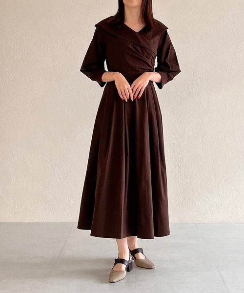 セール】2025秋冬新作 カシュクールワンピース（ワンピース