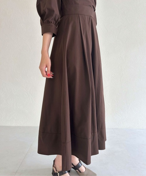 31 Sons de mode（トランテアン　ソン　ドゥ　モード）の「2025秋冬新作 カシュクールワンピース（ワンピース・レディース・グレイッシュベージュ/ブラウン/オフホワイト・S/M）」の15枚目の写真