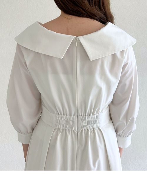 31 Sons de mode（トランテアン　ソン　ドゥ　モード）の「2025秋冬新作 カシュクールワンピース（ワンピース・レディース・グレイッシュベージュ/ブラウン/オフホワイト・S/M）」の16枚目の写真