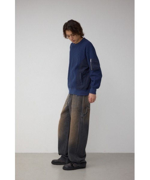 AZUL by moussy(アズールバイマウジー)の「フェイクスエードスニーカー(スニーカー・メンズ・ブラック・LARGE/MEDIUM)」の4枚目の写真