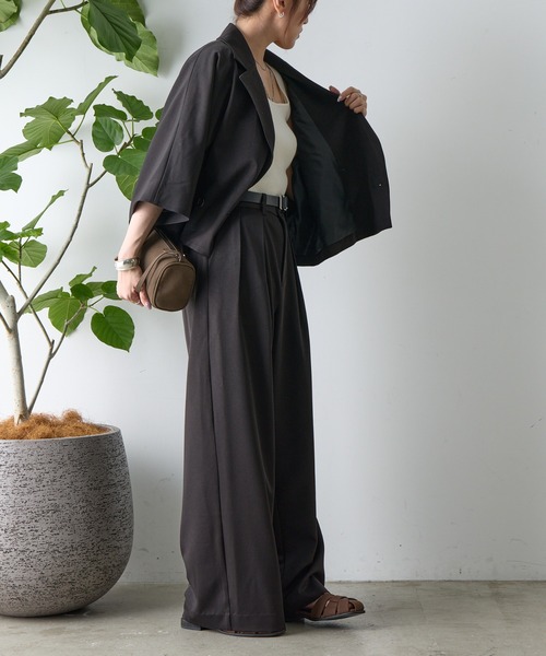 COLONY 2139(コロニートゥーワンスリーナイン)の「ワイドスラックス(スラックス・レディース・ブラック/ブラウン・SMALL/MEDIUM)」の4枚目の写真