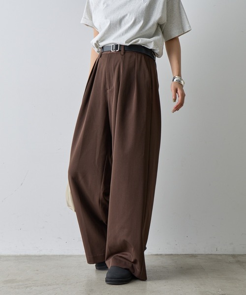 COLONY 2139(コロニートゥーワンスリーナイン)の「ワイドスラックス(スラックス・レディース・ブラック/ブラウン・SMALL/MEDIUM)」の6枚目の写真