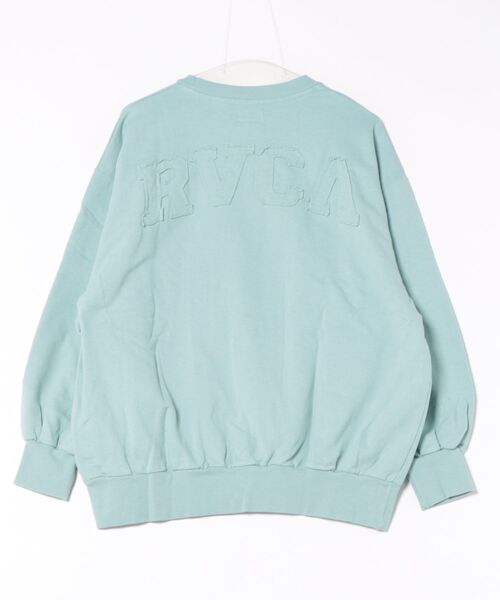 RVCA（ルーカ）の「RVCA/ルーカ スウェット クルーネックトレーナー BF044-P04（スウェット・レディース・ホワイト/ライトブルー/ブラック・M/S）」の4枚目の写真