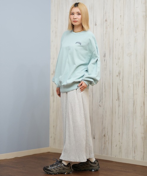 RVCA（ルーカ）の「RVCA/ルーカ スウェット クルーネックトレーナー BF044-P04（スウェット・レディース・ホワイト/ライトブルー/ブラック・M/S）」の8枚目の写真