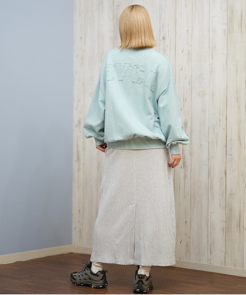 RVCA（ルーカ）の「RVCA/ルーカ スウェット クルーネックトレーナー BF044-P04（スウェット・レディース・ホワイト/ライトブルー/ブラック・M/S）」の9枚目の写真