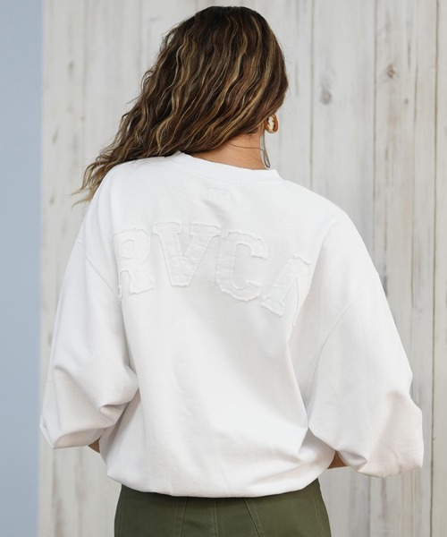 RVCA（ルーカ）の「RVCA/ルーカ スウェット クルーネックトレーナー BF044-P04（スウェット・レディース・ホワイト/ライトブルー/ブラック・M/S）」の18枚目の写真