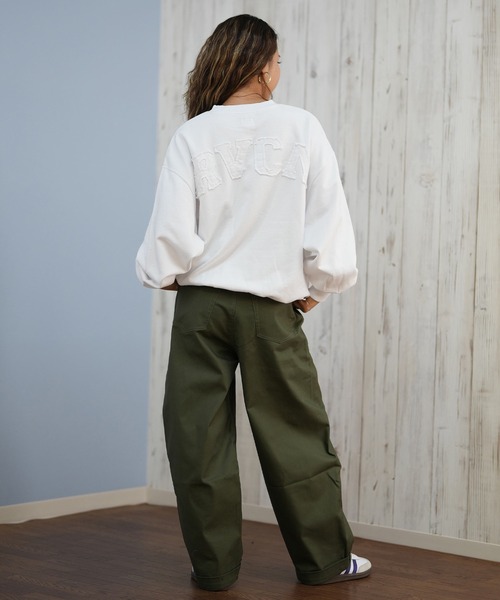 RVCA（ルーカ）の「RVCA/ルーカ スウェット クルーネックトレーナー BF044-P04（スウェット・レディース・ホワイト/ライトブルー/ブラック・M/S）」の20枚目の写真