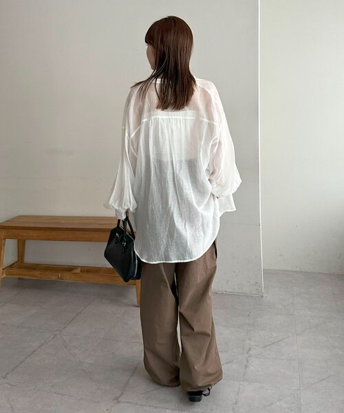 DISCOAT（ディスコート）の「【ユニセックス】ナイロンコットンパラシュートパンツ（その他パンツ・レディース・ブラウン/カーキ・MEDIUM/LARGE）」の9枚目の写真