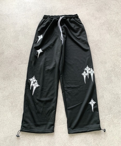 lilful(リルフル)の「クロスプリントモノトーンルーズスウェットパンツ(スウェットパンツ・レディース・ホワイト/ブラック・M/S)」の17枚目の写真