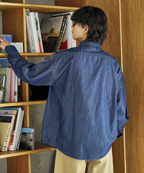 POLO RALPH LAUREN ワイド クロップド デニム シャツ完売品 雑誌