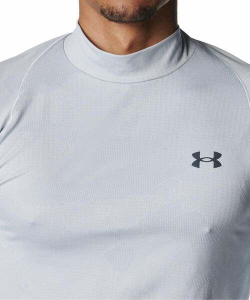 UNDER ARMOUR(アンダーアーマー)の「UAモチベート ジャカード ロングスリーブ シャツ(トレーニング/メンズ)(Tシャツ/カットソー・メンズ・グレー・M/XL/2XL/L/S/3XL)」の4枚目の写真