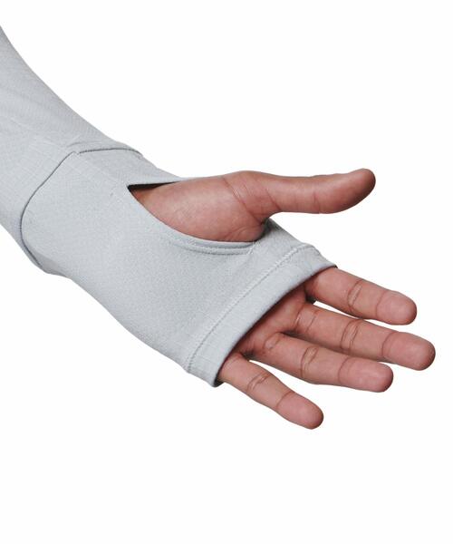 UNDER ARMOUR(アンダーアーマー)の「UAモチベート ジャカード ロングスリーブ シャツ(トレーニング/メンズ)(Tシャツ/カットソー・メンズ・グレー・M/XL/2XL/L/S/3XL)」の7枚目の写真
