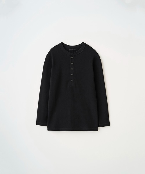 Juha(ユハ)の「THERMAL SKIN HENLEY(Tシャツ/カットソー・メンズ・ナチュラル/ブラック・3/4)」の11枚目の写真