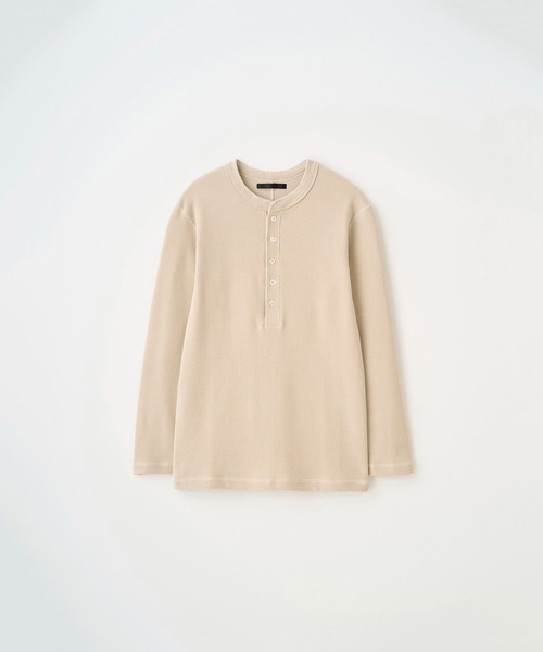 Juha(ユハ)の「THERMAL SKIN HENLEY(Tシャツ/カットソー・メンズ・ナチュラル/ブラック・3/4)」の12枚目の写真