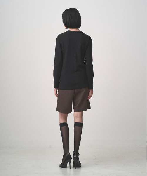 Juha(ユハ)の「THERMAL SKIN HENLEY(Tシャツ/カットソー・メンズ・ナチュラル/ブラック・3/4)」の5枚目の写真