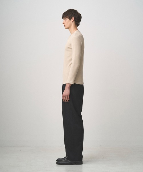 Juha(ユハ)の「THERMAL SKIN HENLEY(Tシャツ/カットソー・メンズ・ナチュラル/ブラック・3/4)」の7枚目の写真