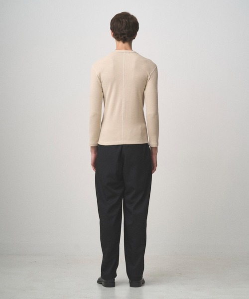 Juha(ユハ)の「THERMAL SKIN HENLEY(Tシャツ/カットソー・メンズ・ナチュラル/ブラック・3/4)」の8枚目の写真