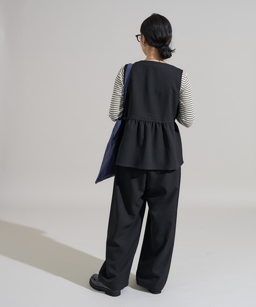 FREAK'S STORE(フリークスストア)の「【セットアイテム】LANATEC ベスト セットアップ/ラナテック ベストセット/ビスチェセット(セットアップ・レディース・ブラック/ダークブラウン/ブラウン/チャコール・SMALL/MEDIUM)」の11枚目の写真