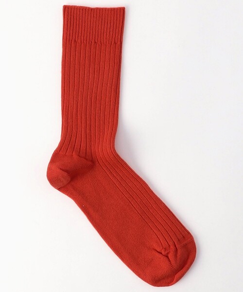 FREAK'S STORE(フリークスストア)の「Baserange/ベースレンジ RIB OVERANKLE SOCKS/リブ オーバーアンクル ソックス(ソックス/靴下・レディース・レッド/グリーン/グレー・SMALL)」の3枚目の写真