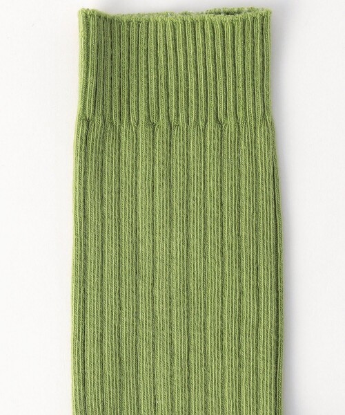 FREAK'S STORE(フリークスストア)の「Baserange/ベースレンジ RIB OVERANKLE SOCKS/リブ オーバーアンクル ソックス(ソックス/靴下・レディース・レッド/グリーン/グレー・SMALL)」の4枚目の写真