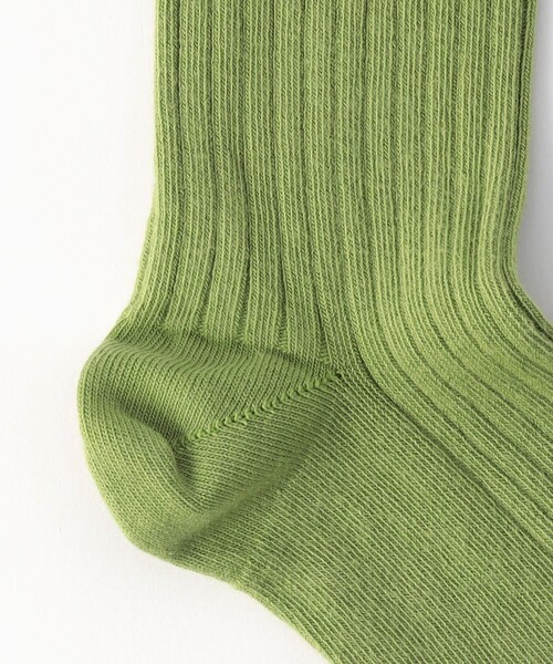 FREAK'S STORE(フリークスストア)の「Baserange/ベースレンジ RIB OVERANKLE SOCKS/リブ オーバーアンクル ソックス(ソックス/靴下・レディース・レッド/グリーン/グレー・SMALL)」の5枚目の写真