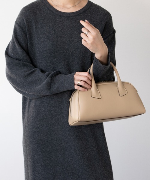 セール】【LORISTELLA】ミディアムサイズレザーハンドバッグ(Q56381