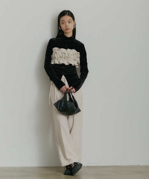 SEN TOKYO（セントーキョー）の「トライアングルミニハンドバッグ（ハンドバッグ・レディース・ブラック/レッド・FREE）」の9枚目の写真