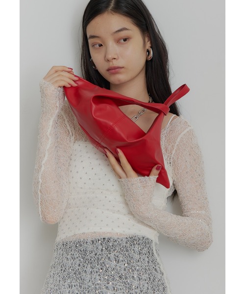 SEN TOKYO（セントーキョー）の「トライアングルミニハンドバッグ（ハンドバッグ・レディース・ブラック/レッド・FREE）」の21枚目の写真