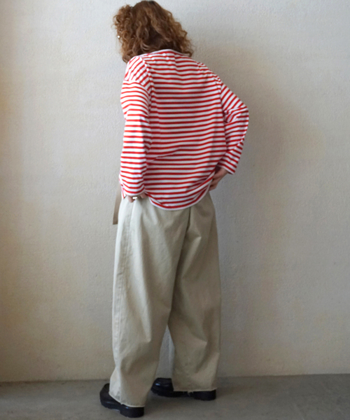 JOURNAL STANDARD LUXE(ジャーナルスタンダード ラックス)の「コットンボーダー ボートネックプルオーバー(Tシャツ/カットソー・レディース・ブラウン/レッド/ブルー・FREE)」の14枚目の写真