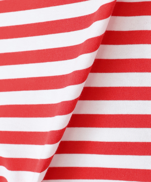 コットンボーダー ボートネックプルオーバー（Tシャツ/カットソー