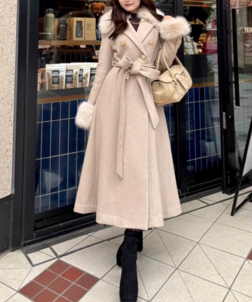 2WAYラグジュアリーレディーコート 秋服 冬服（ステンカラーコート