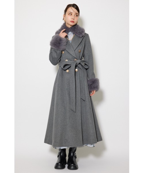 セール】2WAYラグジュアリーレディーコート 秋服 冬服（ステンカラー