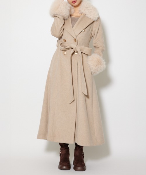 セール】2WAYラグジュアリーレディーコート 秋服 冬服（ステンカラー