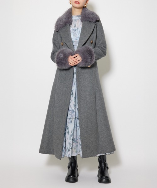 2WAYラグジュアリーレディーコート 秋服 冬服（ステンカラーコート