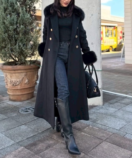 セール】2WAYラグジュアリーレディーコート 秋服 冬服（ステンカラー