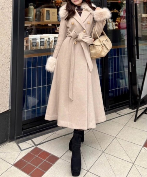 セール】2WAYラグジュアリーレディーコート 秋服 冬服（ステンカラー