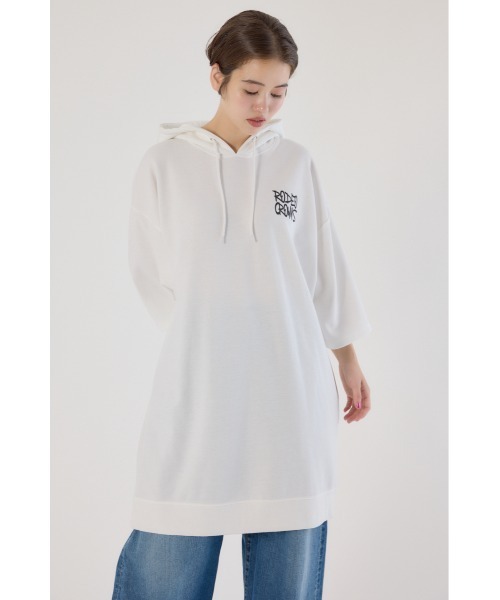 RODEO CROWNS WIDE BOWL(ロデオクラウンズワイドボウル)の「Right shoulder LOGOパーカーワンピース(ワンピース・レディース・ブラック/カーキ/オフホワイト・FREE)」の13枚目の写真