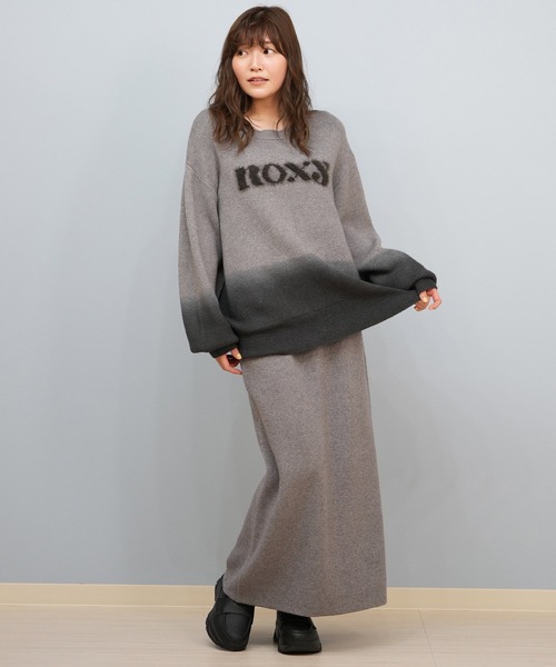 ROXY（ロキシー）の「ROXY/ロキシー ロングスカート ニットスカート MAGIC HOUR SKIRT セットアップ対応 RSK254614M（スカート・レディース・グレー/ヘザーグレー/アッシュブラウン・M）」の6枚目の写真