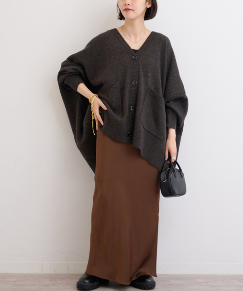 JOURNAL STANDARD relume（ジャーナルスタンダード　レリューム）の「サテンナロースカート（スカート・レディース・ブラウン/ブラック・36/38）」の14枚目の写真