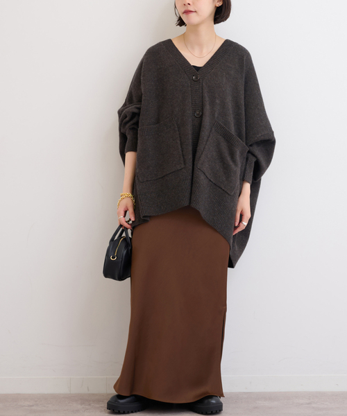 JOURNAL STANDARD relume（ジャーナルスタンダード　レリューム）の「サテンナロースカート（スカート・レディース・ブラウン/ブラック・36/38）」の15枚目の写真