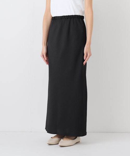 JOURNAL STANDARD relume（ジャーナルスタンダード　レリューム）の「サテンナロースカート（スカート・レディース・ブラウン/ブラック・36/38）」の3枚目の写真