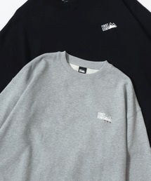 FIRST DOWN（ファーストダウン）の「FIRST DOWN/ファーストダウン LOGO CREW SWEAT/オーバーサイズ ヘビーウェイト 裏毛 ロゴ ワンポイント刺繍 クルーネック スウェット トレーナー/レディース メンズ（スウェット・メンズ）」
