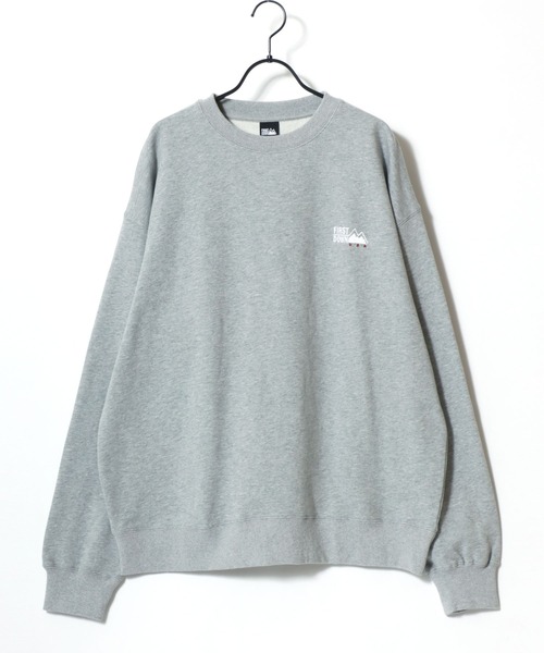 FIRST DOWN（ファーストダウン）の「FIRST DOWN/ファーストダウン LOGO CREW SWEAT/オーバーサイズ ヘビーウェイト 裏毛 ロゴ ワンポイント刺繍 クルーネック スウェット トレーナー/レディース メンズ（スウェット・メンズ・ネイビー/グレー/ブラック・M/L/XL）」の8枚目の写真