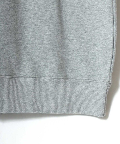 FIRST DOWN（ファーストダウン）の「FIRST DOWN/ファーストダウン LOGO CREW SWEAT/オーバーサイズ ヘビーウェイト 裏毛 ロゴ ワンポイント刺繍 クルーネック スウェット トレーナー/レディース メンズ（スウェット・メンズ・ネイビー/グレー/ブラック・M/L/XL）」の14枚目の写真