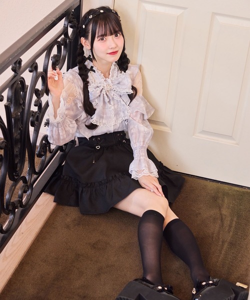 ROJITA(ロジータ)の「裾ボリュームツイードスカート(スカート・レディース・グレー/ブラック/ホワイト・FREE)」の17枚目の写真