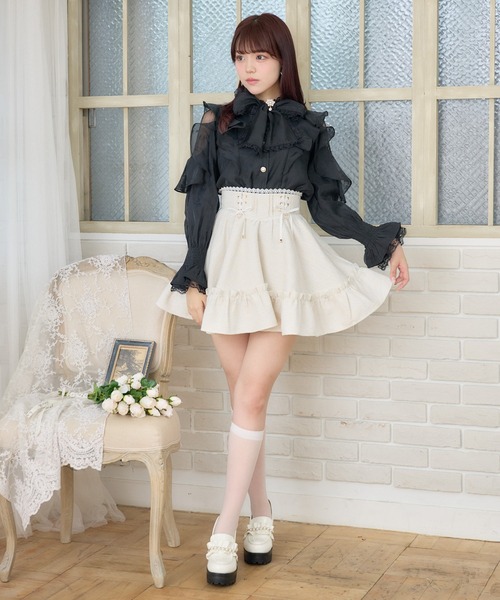 セール】裾ボリュームツイードスカート（スカート）｜ROJITA（ロジータ